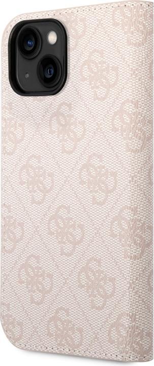 Produktbild Guess GUBKP14MHG4SHP iPhone 14 Plus 6,7" różowy/pink book 4G Vintage Gold Logo (Apple iPhone 14 Plus)