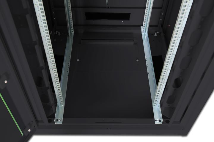Produktbild Digitus Netzwerkschrank 48,3cm 19Zoll 42HE H2053mmxB800mmxT1000mm schwarz mit Glastuer inkl. 28xMontagesc... (42 HE, 19 Zoll Rack)