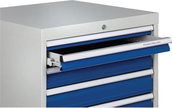 Actual product image Bedrunka & hirth Drawer cabinet H1019xW1005xD736mm grey/anthr. 6 drawers. full-extension (100.50 cm, 118 cm)