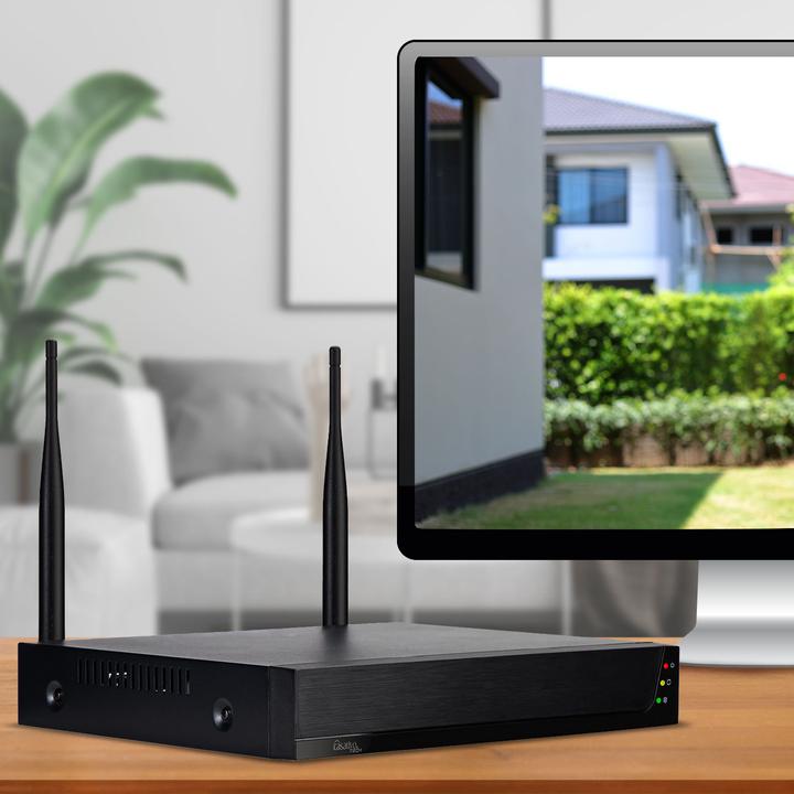 Immagine prodotto Casativo Sistema di sorveglianza wireless, 8 telecamere QHD e registratore HDD, accesso remoto tramite app (2304 x 1296 Pixels)