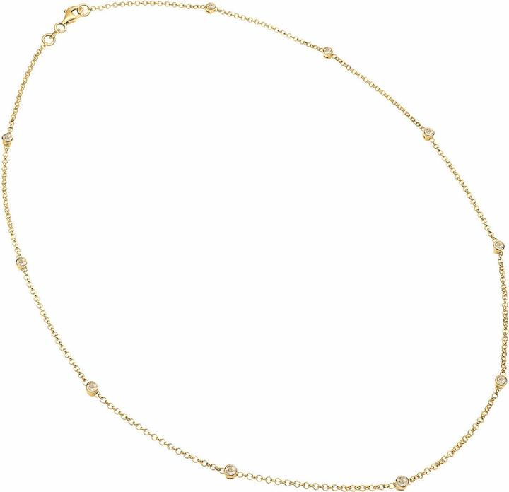 Produktbild Elli Halskette Solitär Basic Kristalle 925 Silber (925er Sterling Silber, Glaskristall)