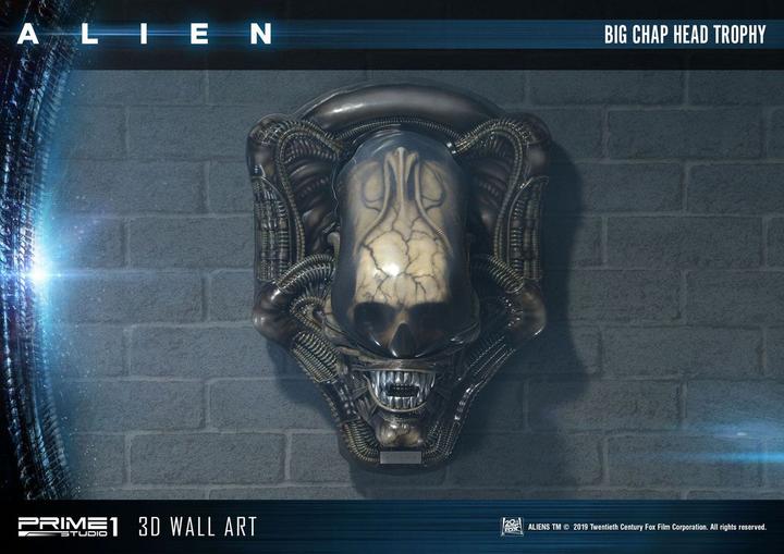 Image du produit Prime 1 Studio Alien plaque murale 3D Big Chap Head Trophy 58 cm