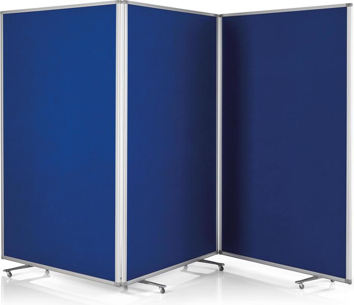 Actual product image Magnetoplan MAGNETOP. Presentation wall mobile 1112003 3610x1800x370mm blue (361 x 180 x 37 cm)