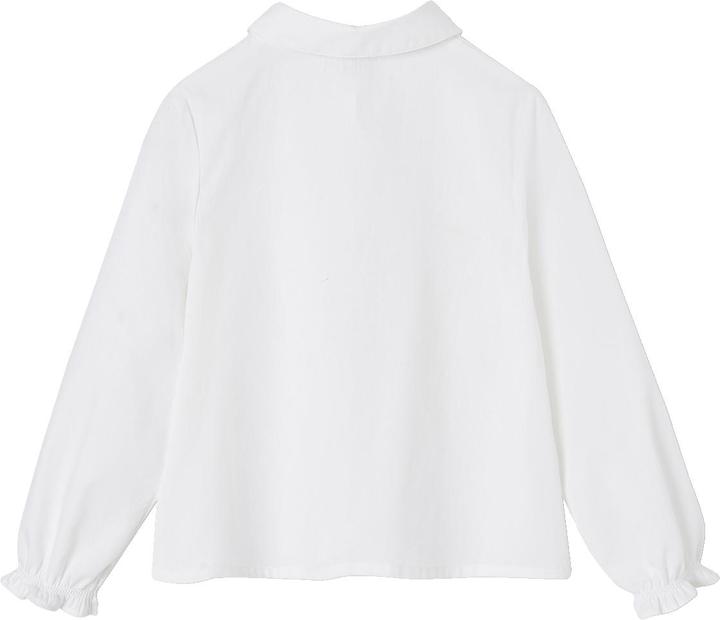 Actual product image Vertbaudet Wide-cut girls' blouse made from cotton fabric (92)