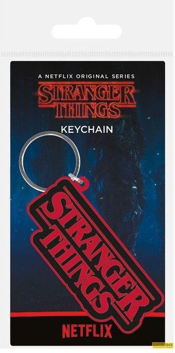 Actual product image Pyramid Stranger Things Rubber Keychain Logo 6 cm