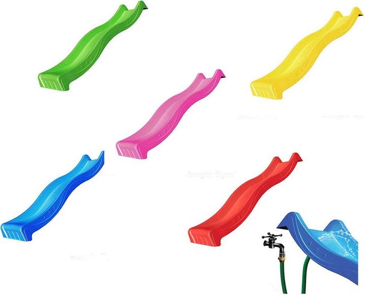 Actual product image Jungle Gym Wave slide long Apple green