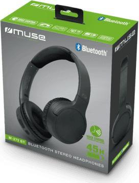 Image du produit Muse Casque stéréo Bluetooth M-272 BT supra-auriculaire, sans fil, noir (ANC, 45 h, Sans fil)