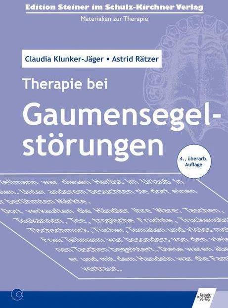 Produktbild Therapie bei Gaumensegelstörungen (Deutsch, Claudia Klunker, Astrid Rätzer, 2005)