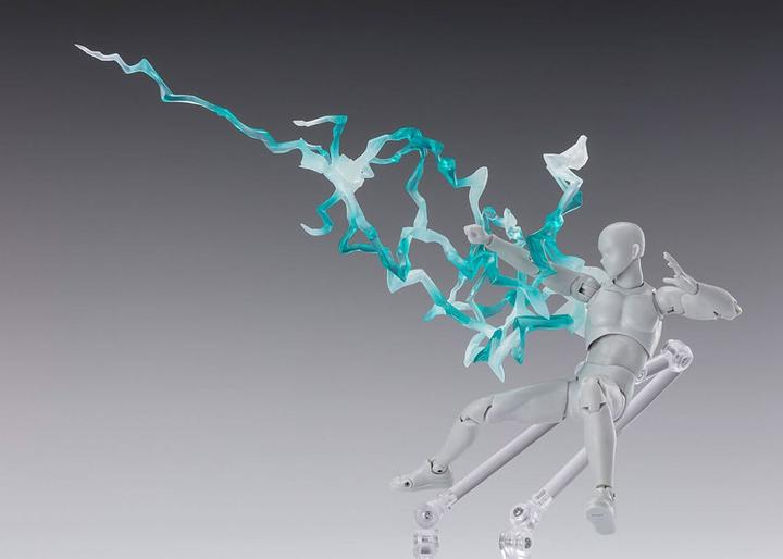 Actual product image Bandai Namco Tamashii Effect Action Figure Accessories Thunder Green Version for S.H.Figuarts