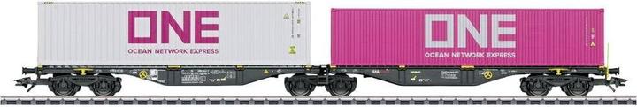 Actual product image Märklin 47814 H0 Double carrying wagon of RailReLease B.V., Rotterdam NL (Track H0)