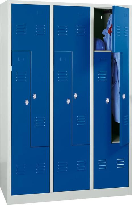 Productafbeelding Gürkan Z locker lichtgrijs, blauw 106584, 6 lockers 120,0 x 50,0 x 180,0 cm (120 cm, 180 cm)