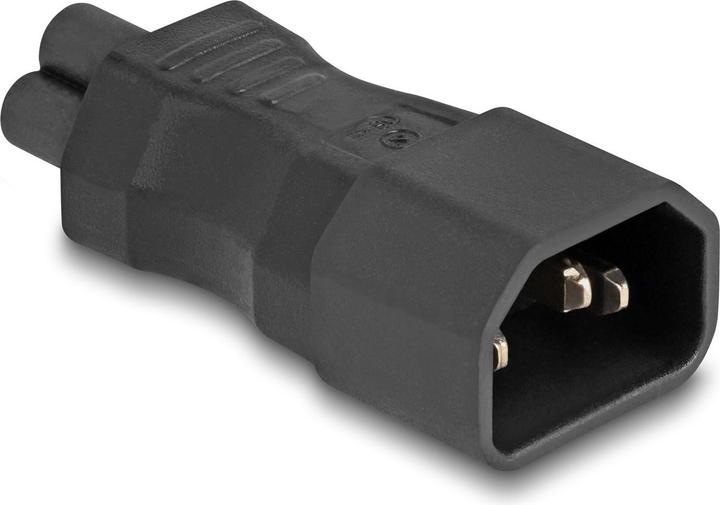 Delock Netzadapter IEC 60320 - C14 auf C5, Stecker / Buchse, 2,5 A, gerade (C14)