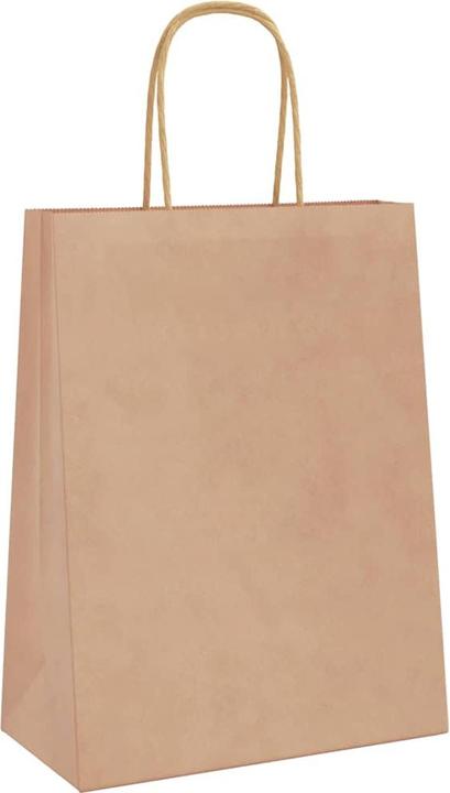 Image du produit VidaXL Sacs en papier kraft 50 pcs. avec anse Marron 22x11x28 cm Sac en papier (Pochette cadeau, 50 x)