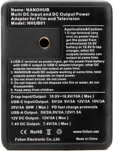 Actual product image Fxlion Nano Hub (DC coupler)