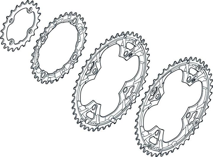 Produktbild Shimano Deore FC-M480 Kettenblatt für KSR (44)