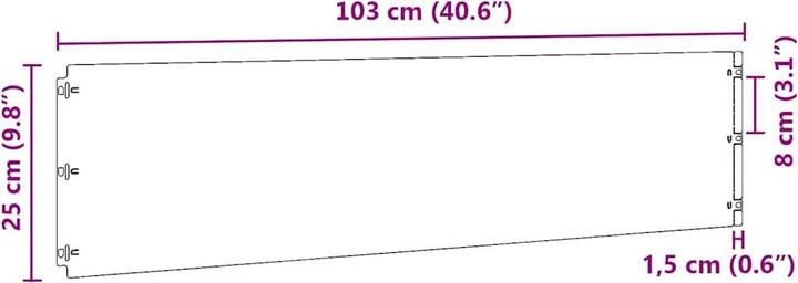 Produktbild VidaXL Rasenkanten 10 Stk. 25x103 cm Verzinkter Stahl Gartenkante (103 cm)