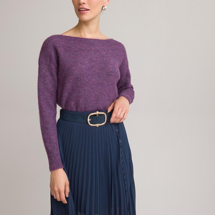 Produktbild La Redoute Collections Pullover aus meliertem Grobstrick (S)