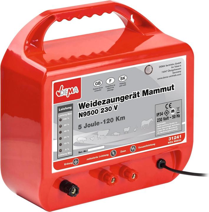 Image du produit Dema Electrificateur Electrificateur 230V Mammut N9500