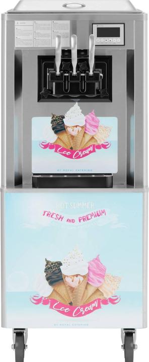 Immagine prodotto Royal Catering Macchina per gelato soft - 2140 W - 33 l/h - 3 gusti -