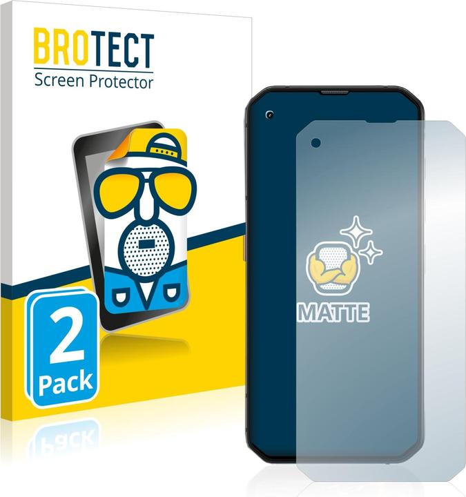 Actual product image BROTECT Anti-glare screen protector matt (2 Piece, Blackview BL6000 Pro)