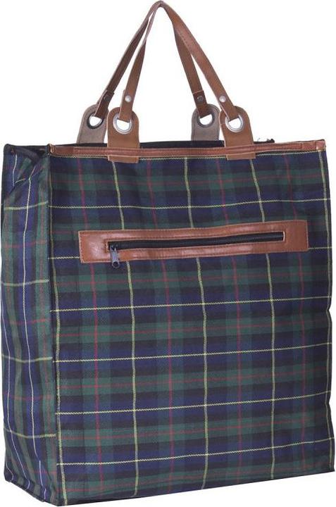 Piace Molto Loehansk - Shopper Leather Strap StripeGreen