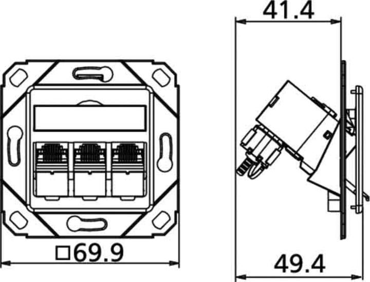 Immagine prodotto Metz Connect 130B12D31102-E Presa di corrente Bianco