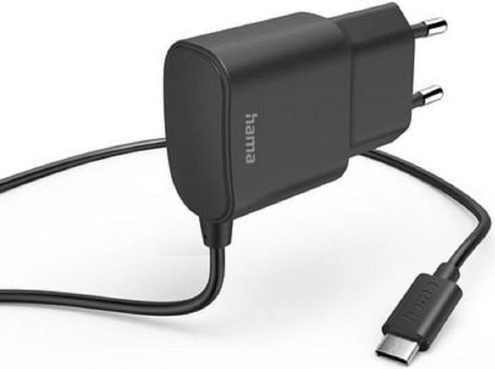 Image du produit Hama Chargeur avec connecteur USB-C, 12 W, 1,0 m, noir (12 W)