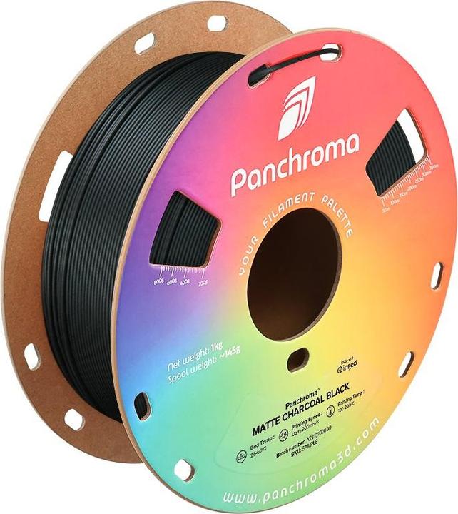 Actual product image Polymaker PolyTerra (PLA, 1.75 mm, 1000 g, Black)