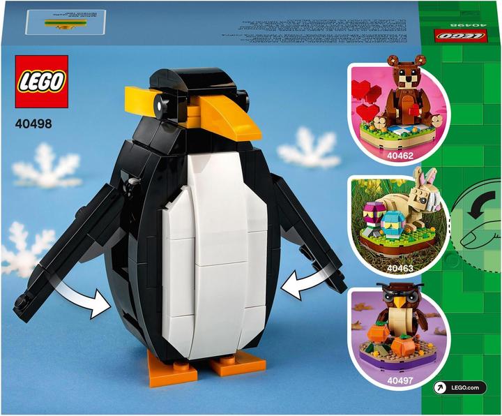 Actual product image LEGO Christmas penguin (40498, LEGO Icons, LEGO Rare Sets)