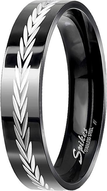 Produktbild Star Piercing Ring schwarz Lorbeerkranz (Chirurgenstahl 316L, ohne Messing)