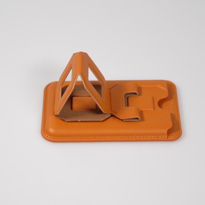 Image du produit PhoneLook Porte-cartes magnétique wallet MagSafe cuir végan avec aimant fort et support pliable intégré clair