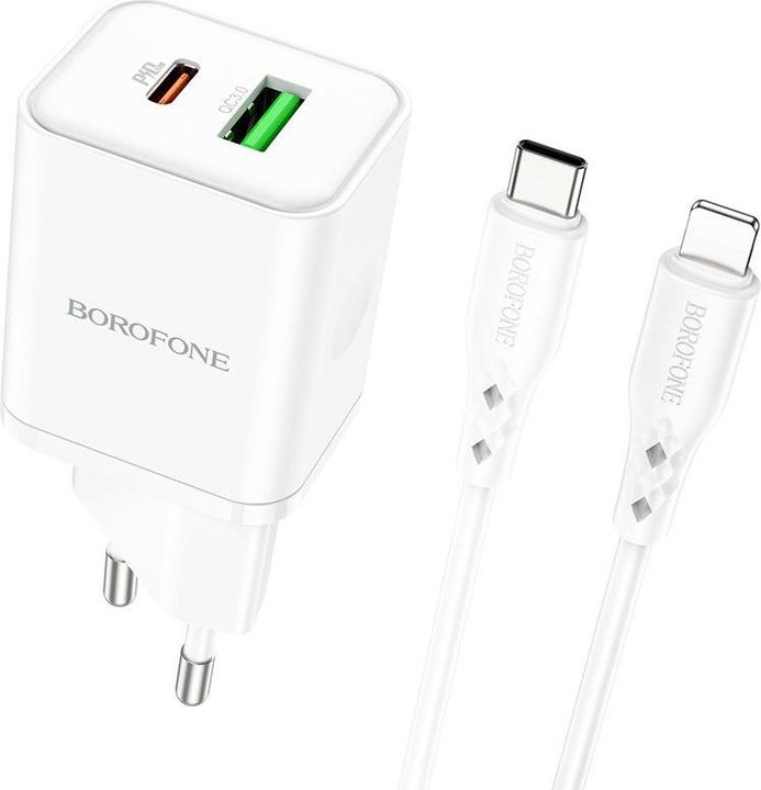 Actual product image Borofone Charger incl. Lightning cable (18 W)