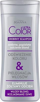 Produktbild Joanna Ultra Color Silver Shampoo Forond Lightened & Grey Hair Shampoo Foronde.eached And Gray Hair (400 ml, Flüssiges Shampoo)