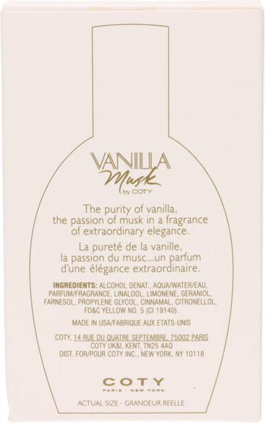 Actual product image Coty Vanilla Musk (Eau de cologne, 50 ml)