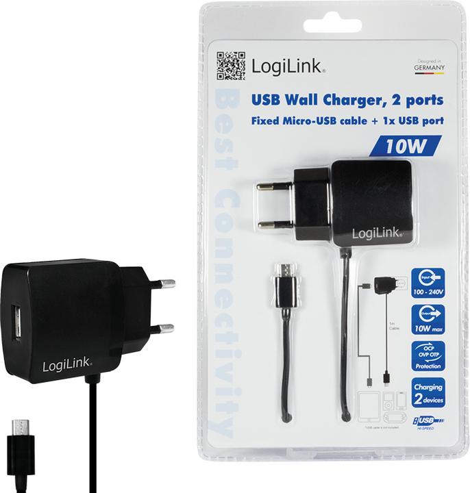 Actual product image LogiLink USB socket adapter (10 W)