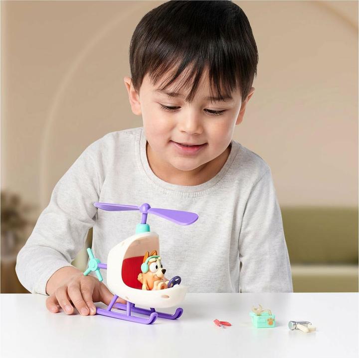 Actual product image Moose Bluey helicopter with bingo
