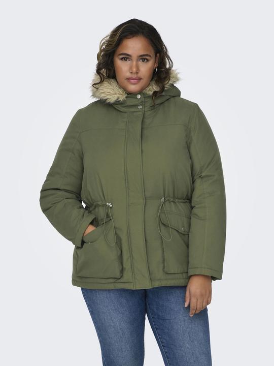 Produktbild Only Kapuze mit abnehmbarem Kunstfell-Rand Curve Parka Langer Parka (54)