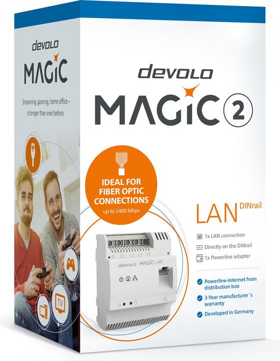 Produktbild Devolo Magic 2 LAN DINrail (2400 Mbit/s)