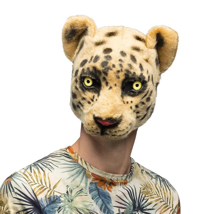 Actual product image Boland Plush half mask leopard