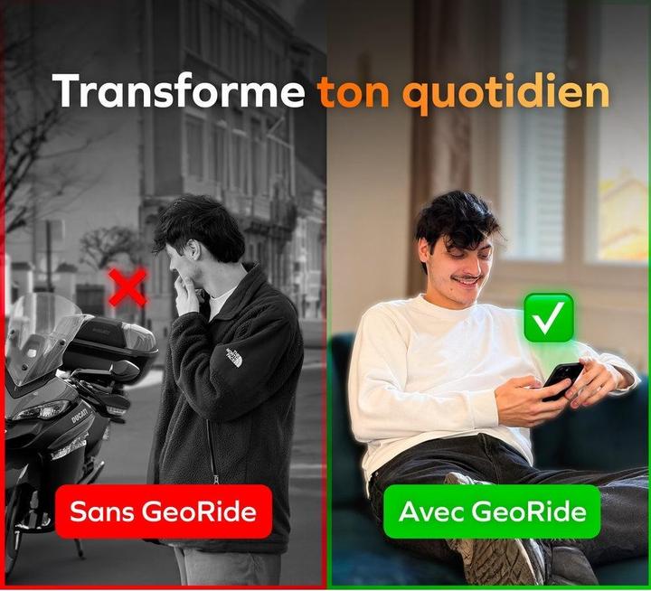 Actual product image GeoRide Smart Motorcycle Alarm GPS Tracker