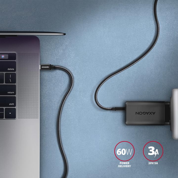 Actual product image Axagon USB C – USB C (2 m, USB 3.2 Gen 1)