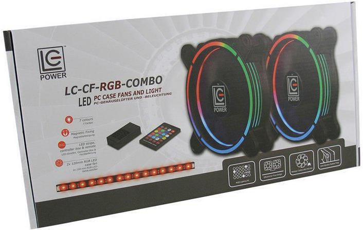 Actual product image LC-Power Case fan LC-CF-PRO-COMBO (120 mm, 1 x)