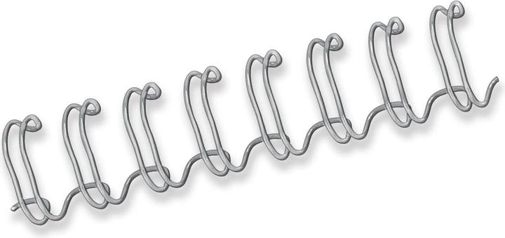 Image du produit Fellowes Peigne métallique 6mm, 34 boucles, argent, 100 pcs.
