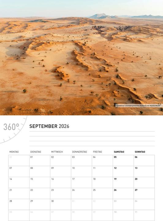 Actual product image NamibiaBrochure calendar2026 (German)
