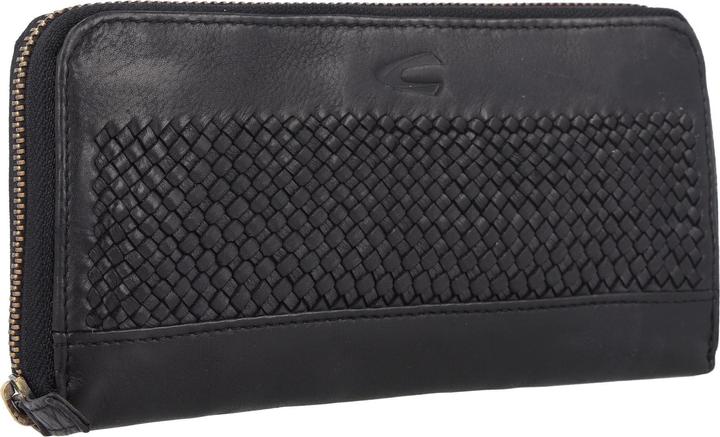Camel Active Geldbörse mit handgeflochtenem Lederdetails