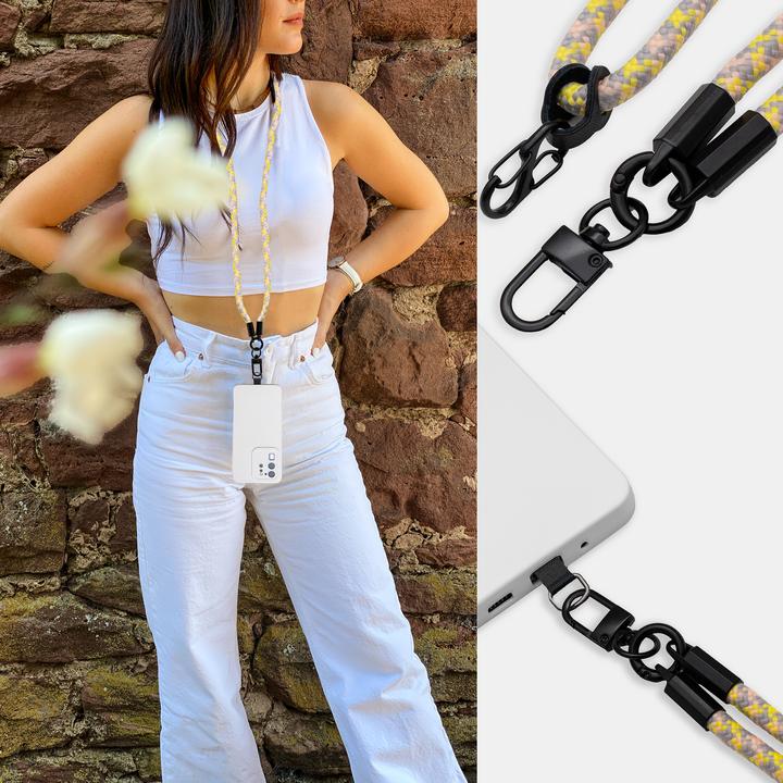 Image du produit Cadorabo Chaîne de téléphone portable pour WIKO LENNY 4 PLUS Necklace Coque