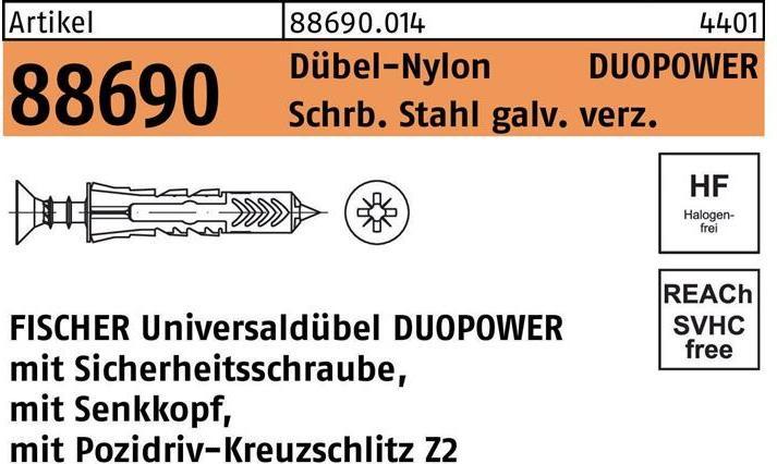 Actual product image Fischer 94626 Unidue UX 10X60 R WH NV (50 pcs.)
