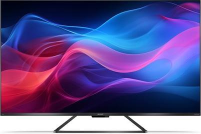 Actual product image Sharp 55GR8265E 55" (139cm) 4K Ultra HD QLED Smart Google Frameless TV, 144Hz, Dolby Vision IQ, Dolby Atmo (55", GR8, QLED, 4K, 2024)