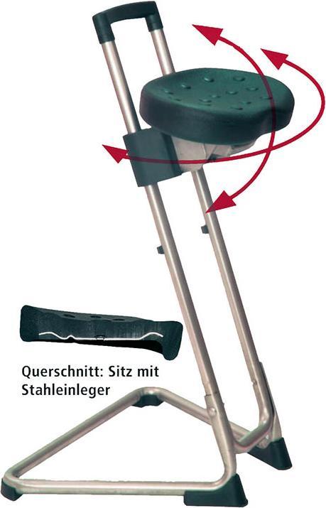Actual product image Bedrunka & hirth Standing aid with non-slip floor glides, seat ergonomically shaped