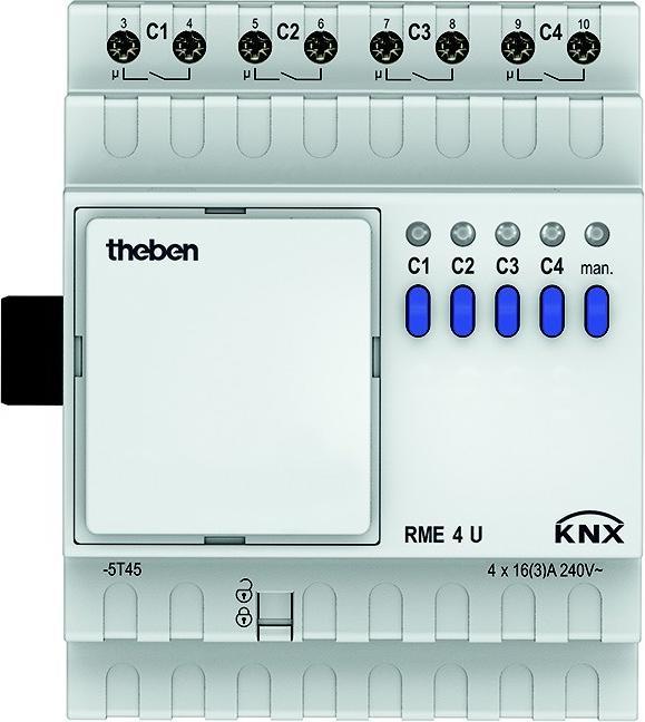 Actual product image Theben Rme 4 U Knx (Shutter actuator)